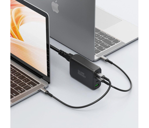 SILVER MONKEY GaN 130W USB-C PD + USB 3.0 QC B - 1097682 - zdjęcie 5
